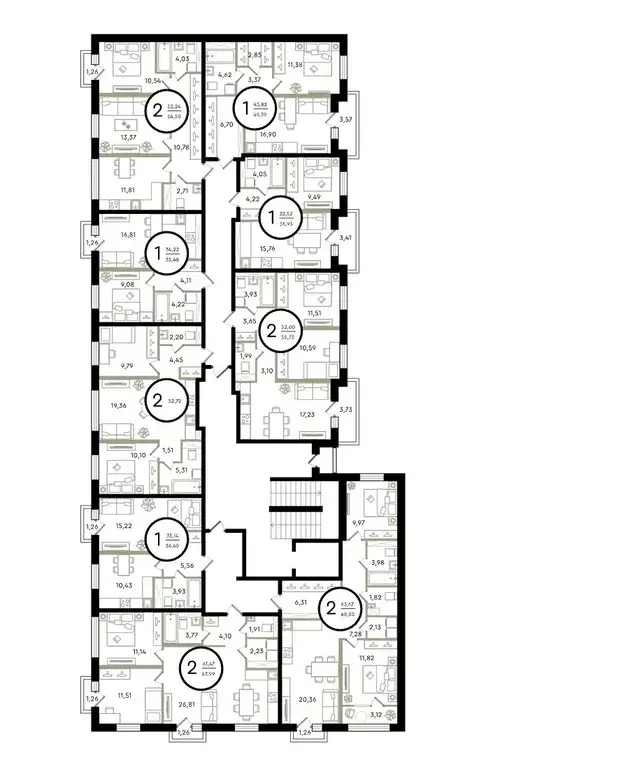 2-к кв. Тюменская область, Тюмень ул. Александра Звягина, 7 (68.05 м) - Фото 1