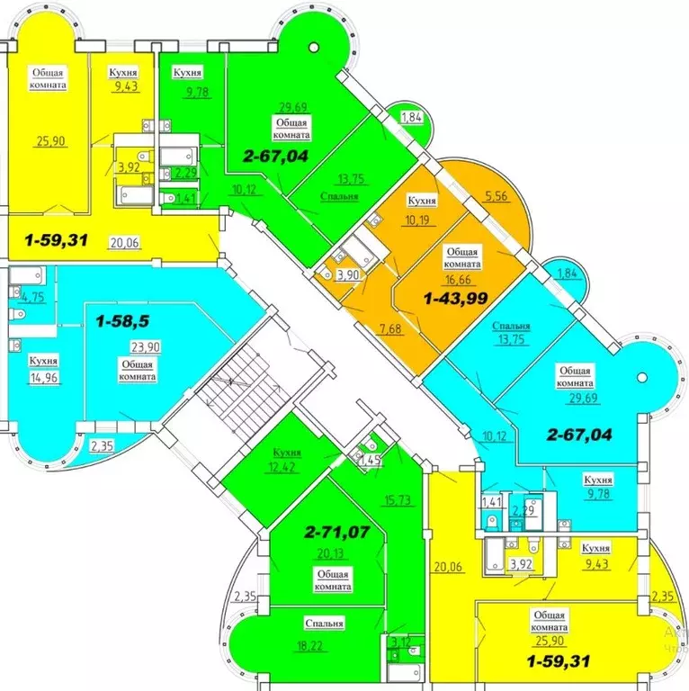 2-к кв. Дагестан, Махачкала ул. Шелковая, 18 (73.0 м) - Фото 1