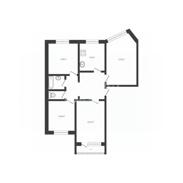 4-к кв. Липецкая область, Липецк 15-й мкр, 14 (79.9 м) - Фото 2