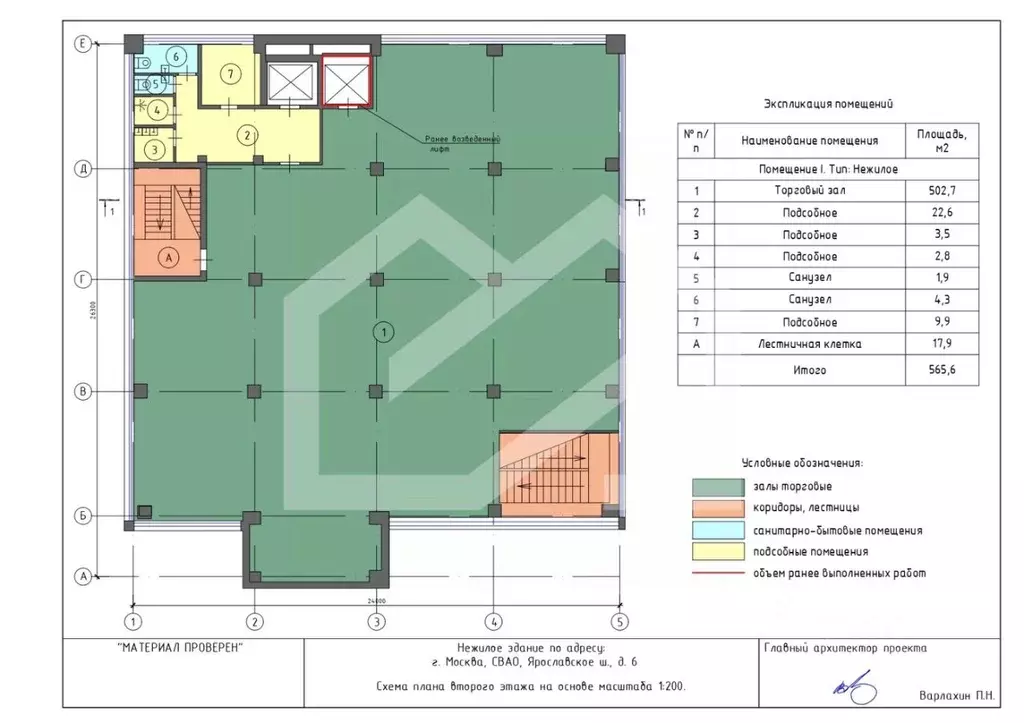 Помещение свободного назначения в Москва Ярославское ш., 6 (565 м) - Фото 2