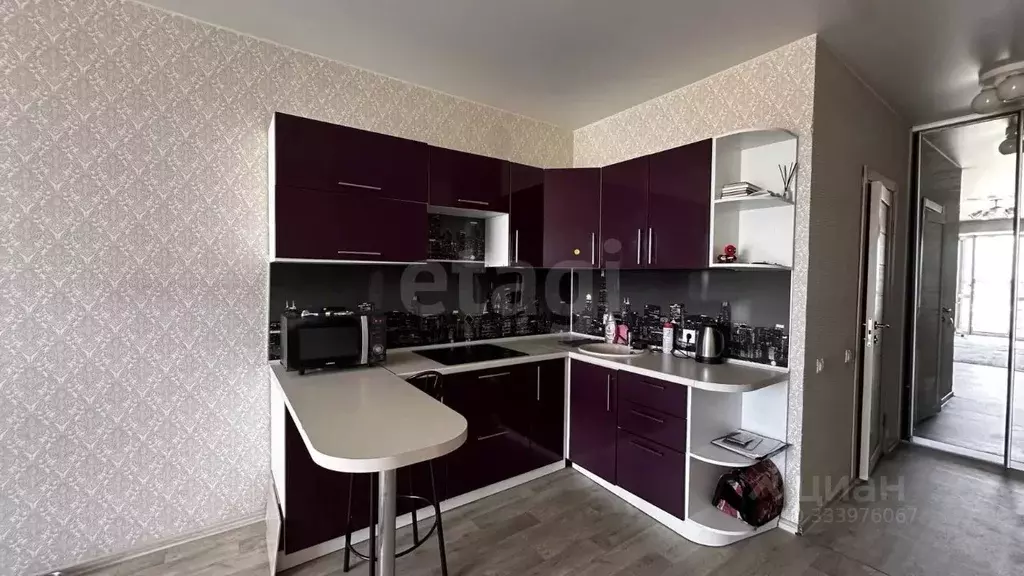 Студия Тюменская область, Тюмень Полевая ул., 109к1 (33.0 м) - Фото 1