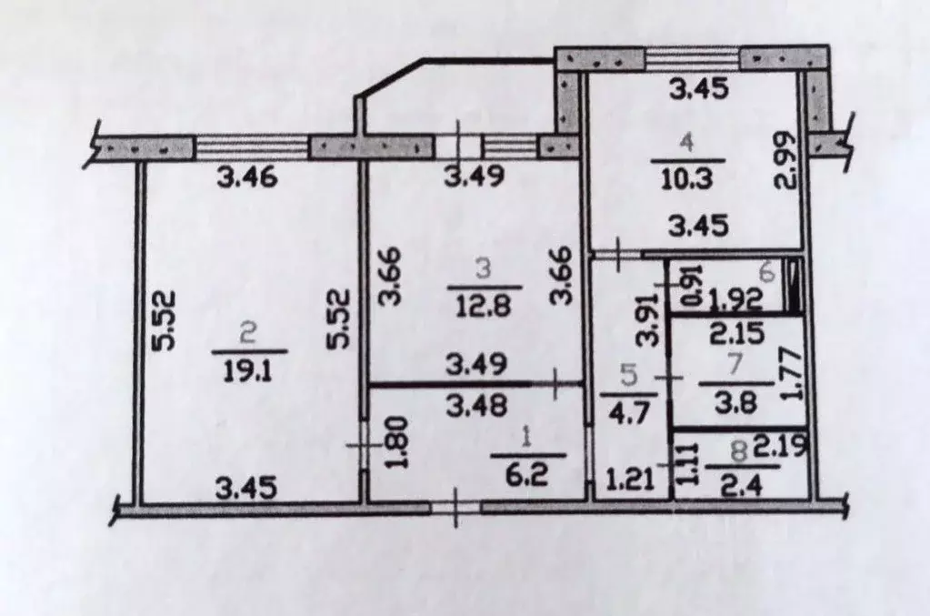 2-к кв. Орловская область, Орел Планерная ул., 54 (61.0 м) - Фото 1