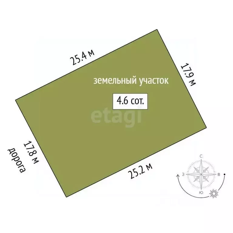 Участок в Тюменская область, Тюмень ул. Рождественская, 27 (4.56 сот.) - Фото 2