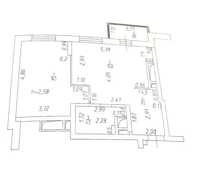 1-комнатная квартира: Казань, улица Рауиса Гареева, 109 (43.6 м) - Фото 0