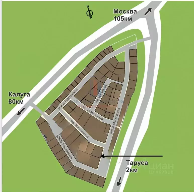 Участок в Калужская область, Таруса ул. Московская (15.0 сот.) - Фото 2