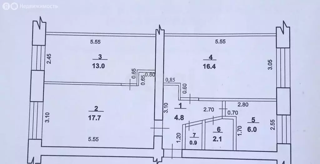 3-комнатная квартира: Стерлитамак, улица Худайбердина, 133 (60.9 м) - Фото 1