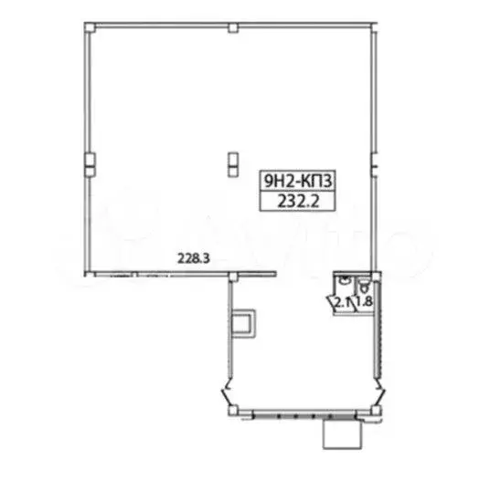 Продажа помещения свободного назначения 232 м2 - Фото 1