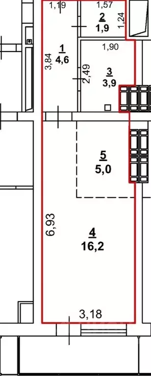 Студия Крым, Ялта проезд Бакунинский, 13 (32.0 м) - Фото 1