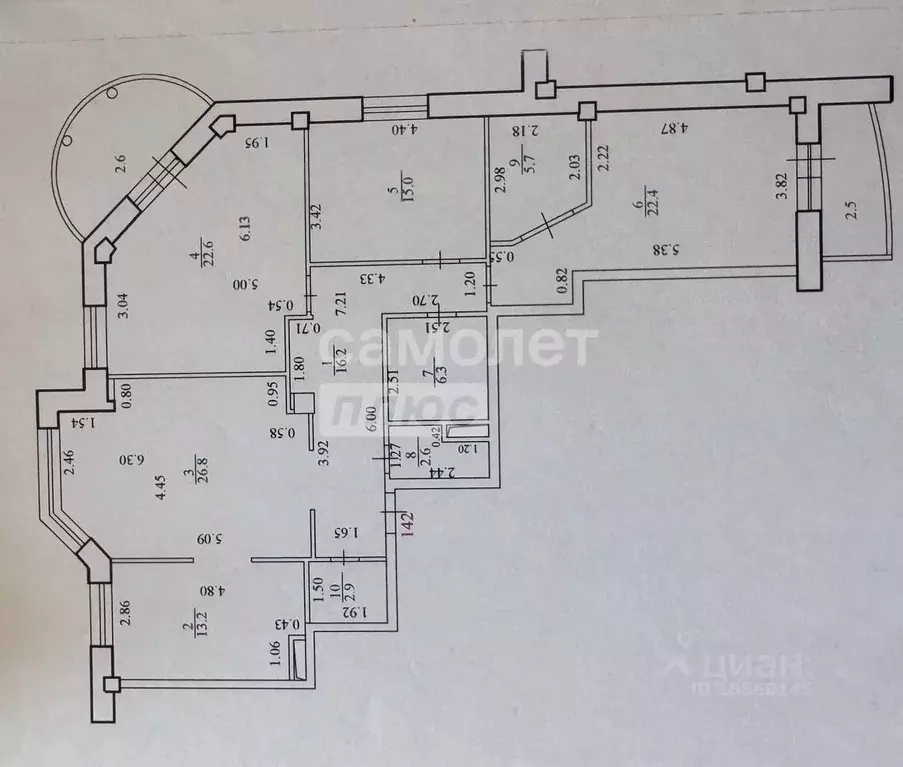 4-к кв. Самарская область, Тольятти ул. Маршала Жукова, 8 (133.7 м) - Фото 2
