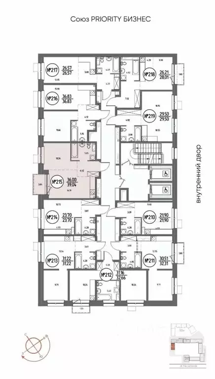 1-к кв. Иркутская область, Иркутск Макс жилой комплекс (39.04 м) - Фото 2