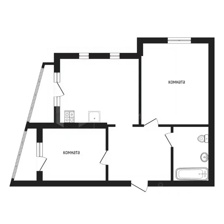 2-к кв. Тюменская область, Тюмень ул. Максима Горького, 90 (84.5 м) - Фото 2
