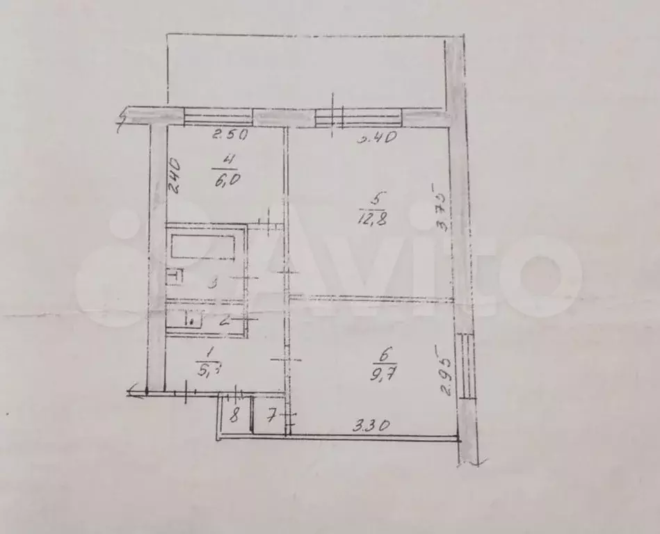 2-к. квартира, 41 м, 2/14 эт. - Фото 0