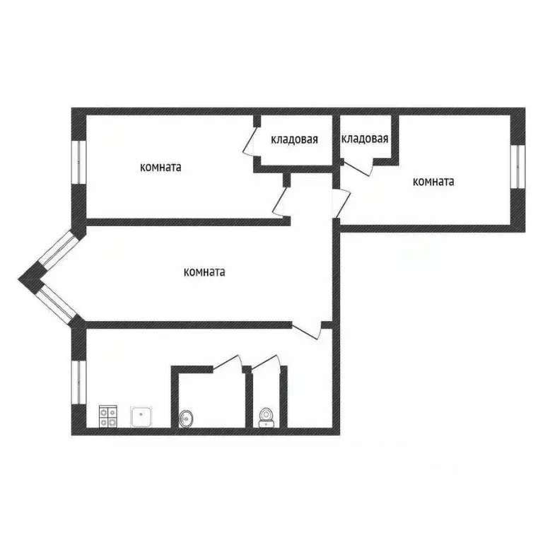 3-к кв. Ленинградская область, Кириши ул. Строителей, 6 (55.5 м) - Фото 1