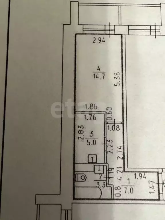1-к кв. Удмуртия, Завьяловский район, с. Октябрьский ул. Полесская, 6 ... - Фото 1