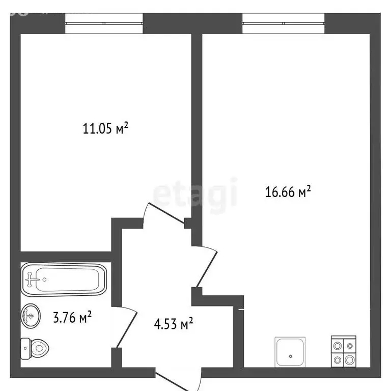 1-комнатная квартира: Саранск, Лесная улица, 6 (38 м) - Фото 1