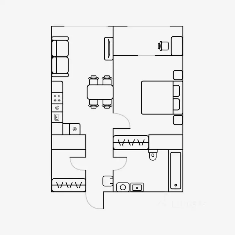 2-к кв. Свердловская область, Екатеринбург ул. Шаумяна, 24 (47.0 м) - Фото 1