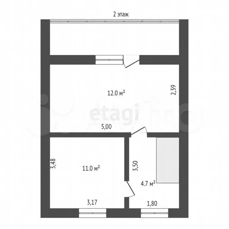 3-к. квартира, 56,7 м, 1/2 эт. - Фото 1