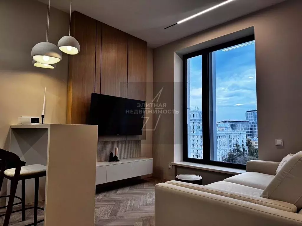 Студия Москва ул. 1-я Ямского Поля, 1к1 (34.0 м) - Фото 1