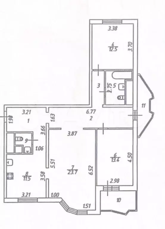 3-к. квартира, 93 м, 7/25 эт. - Фото 0