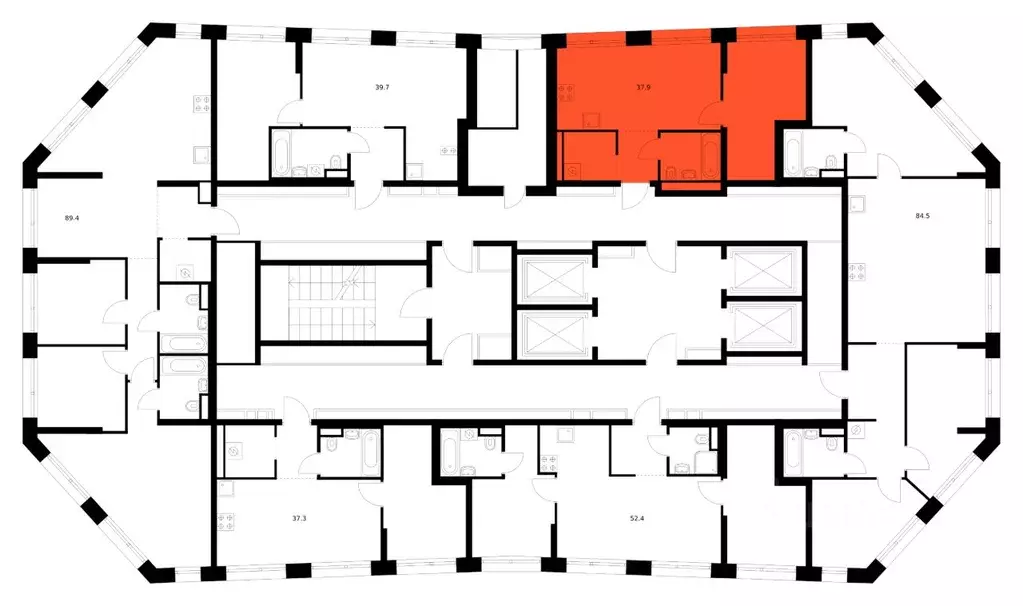 1-к кв. Москва ул. Маршала Прошлякова, 12к2с1 (37.9 м) - Фото 2