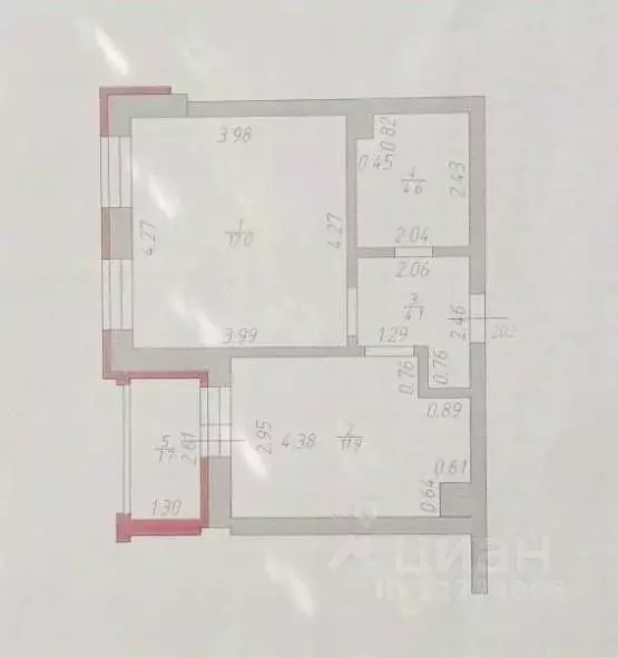 1-к кв. Татарстан, Казань ул. Нигматуллина, 11/84 (37.6 м) - Фото 1