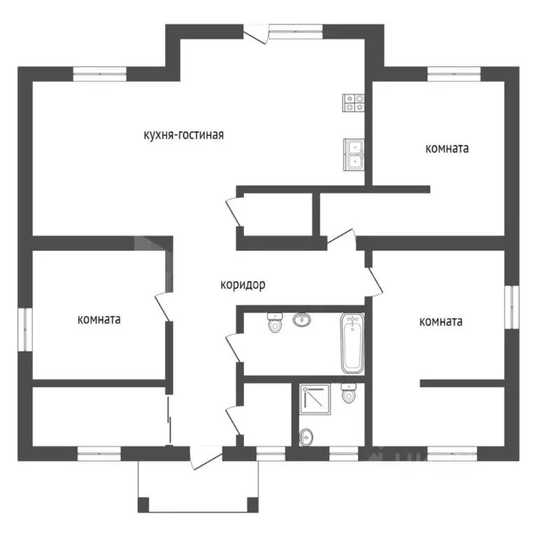 Коттедж в Тюменская область, Тюменский район, д. Зубарева  (118 м) - Фото 1