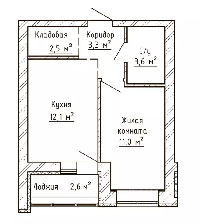 1-к кв. Самарская область, Тольятти Елки Парк жилой комплекс (33.8 м) - Фото 0