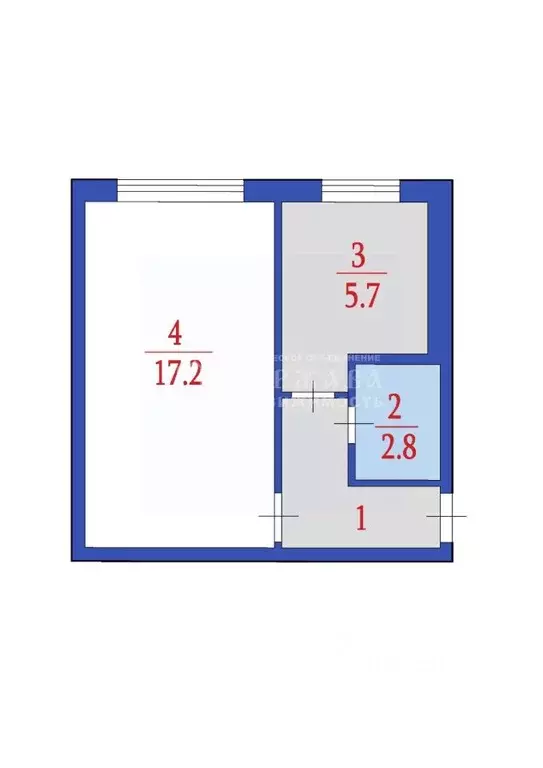 1-к кв. Кемеровская область, Кемерово ул. Юрия Смирнова, 26 (30.0 м) - Фото 1
