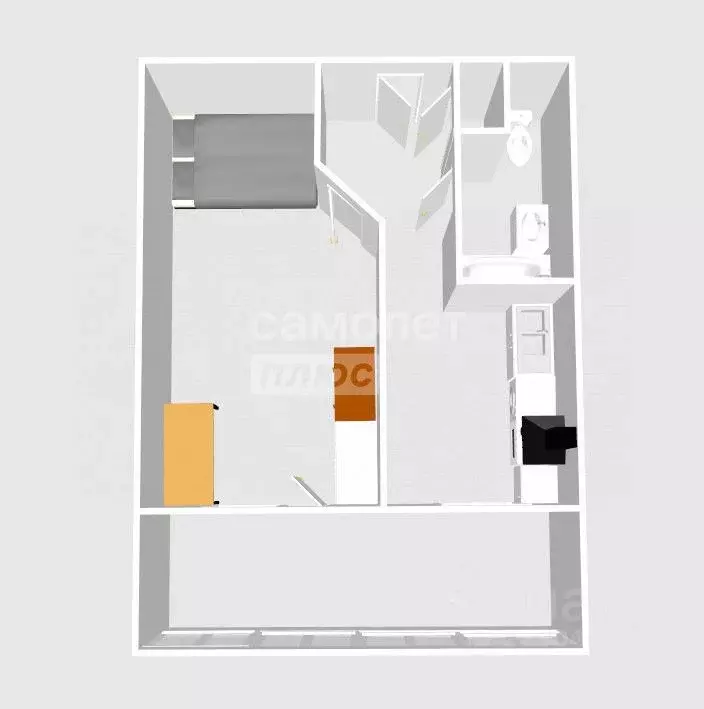 1-к кв. Пензенская область, Пенза Кузнецкая ул., 32 (36.9 м) - Фото 2