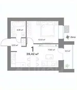 1-к кв. Нижегородская область, Выкса  (39.42 м) - Фото 0