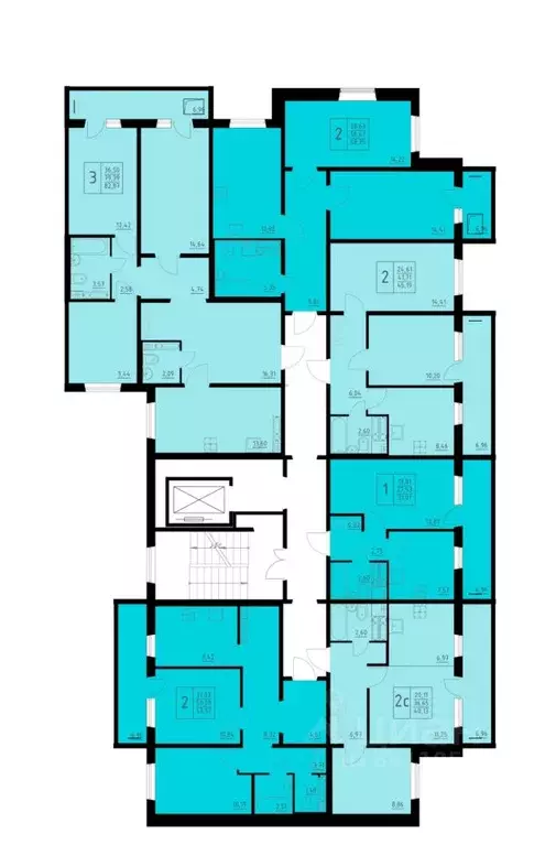 2-к кв. Пермский край, Пермь Домостроительный мкр,  (40.13 м) - Фото 2