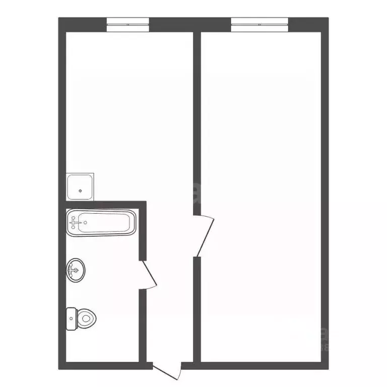 1-к кв. Красноярский край, Красноярск ул. Корнетова, 4 (28.0 м) - Фото 2