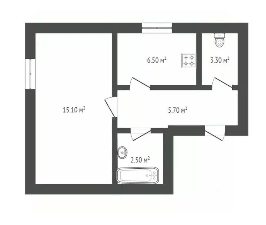 1-к кв. Воронежская область, Борисоглебск Советская ул., 84А (33.1 м) - Фото 1