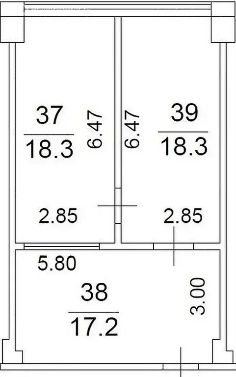Офис (54 м) - Фото 1