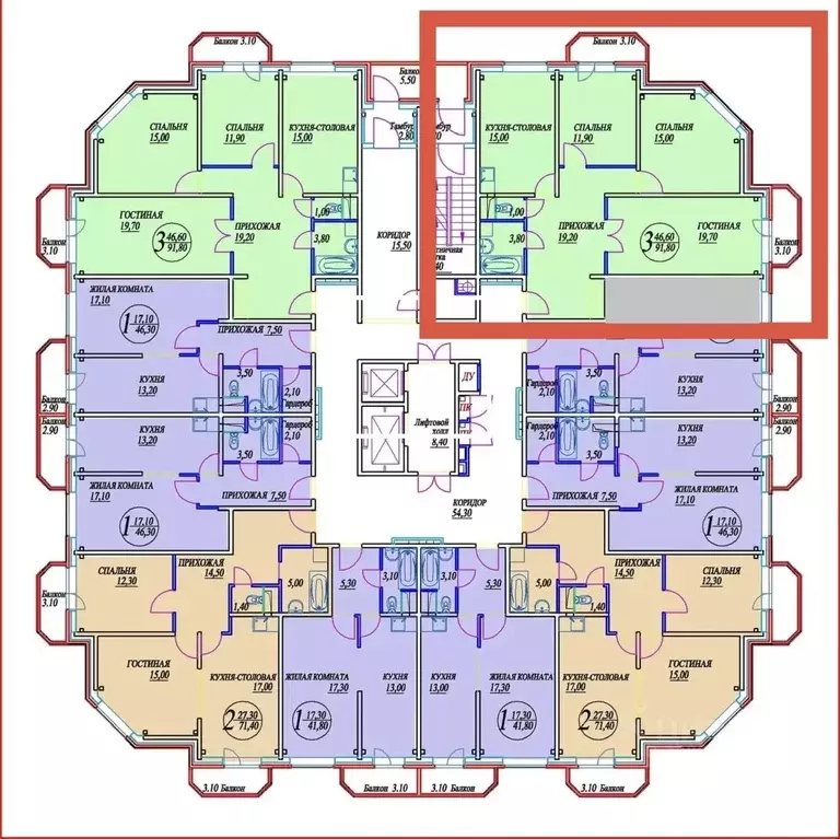 3-к кв. Московская область, Истра муниципальный округ, с. Рождествено ... - Фото 2
