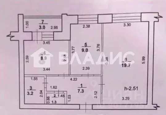 2-к кв. Башкортостан, Стерлитамак ул. Строителей, 71 (49.4 м) - Фото 2