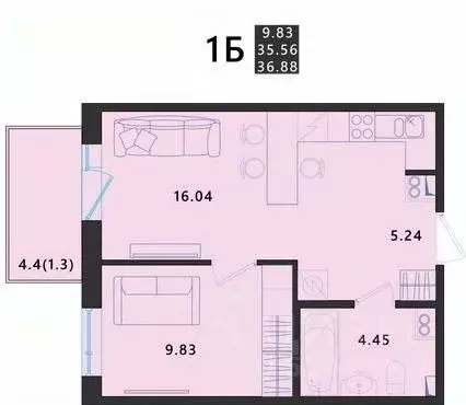 1-к кв. Псковская область, Псковский район, Завеличенская волость, д. ... - Фото 1