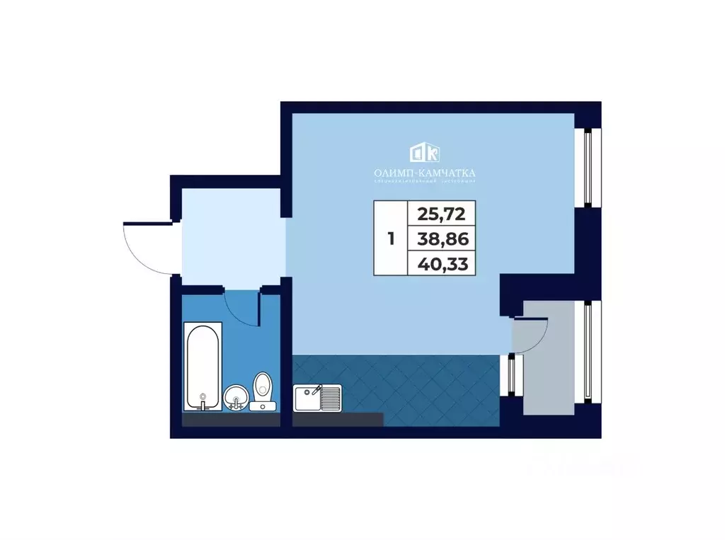 Свободной планировки кв. Камчатский край, Петропавловск-Камчатский ... - Фото 1