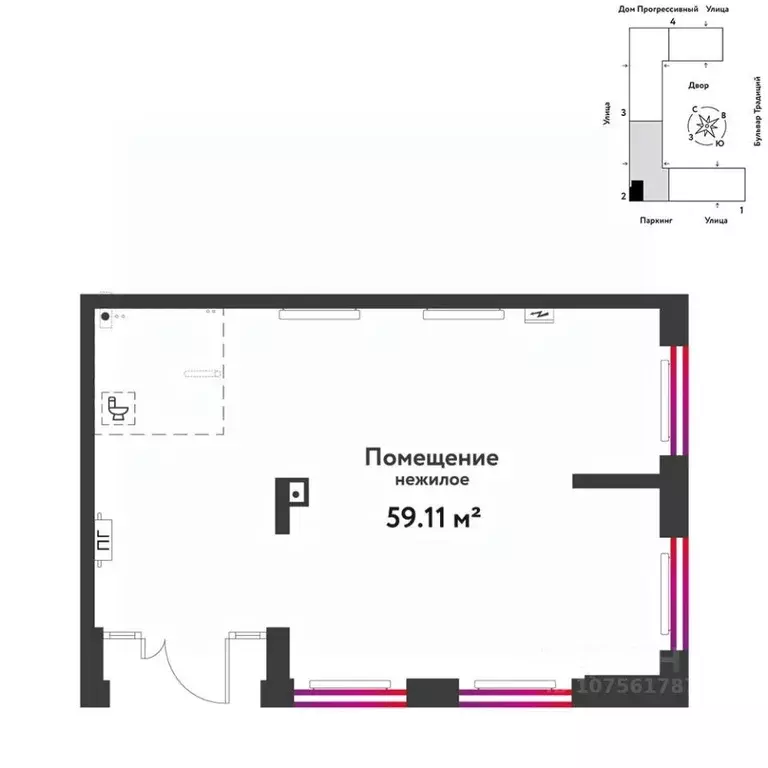 Торговая площадь в Тюменская область, Тюмень ул. Андрея Кореневского, ... - Фото 1