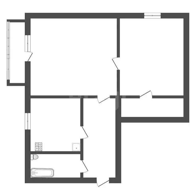 2-комнатная квартира: Сатка, Комсомольская улица, 43 (35.9 м) - Фото 1