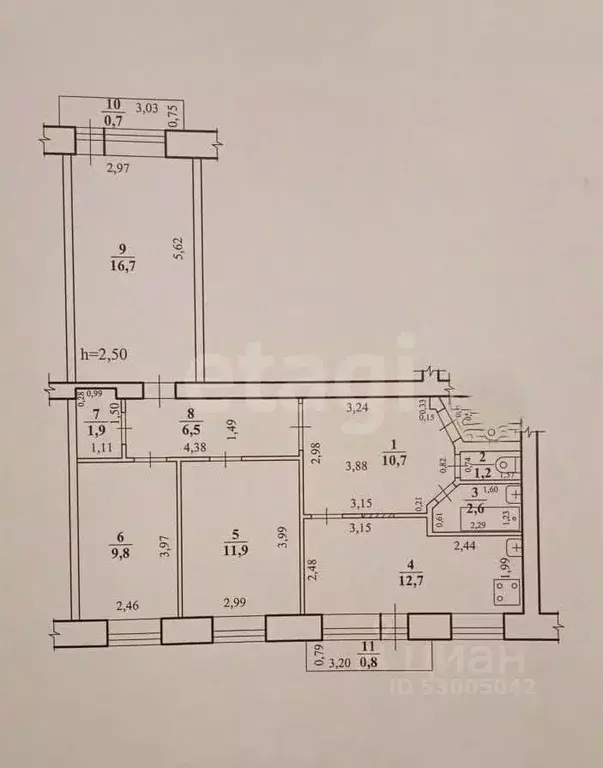 3-к кв. Забайкальский край, Чита ул. Кирова, 8 (74.0 м) - Фото 2