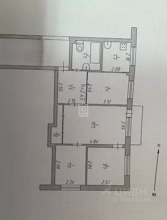 3-к кв. Калужская область, Дзержинский муниципальный округ, Жилетово ... - Фото 2