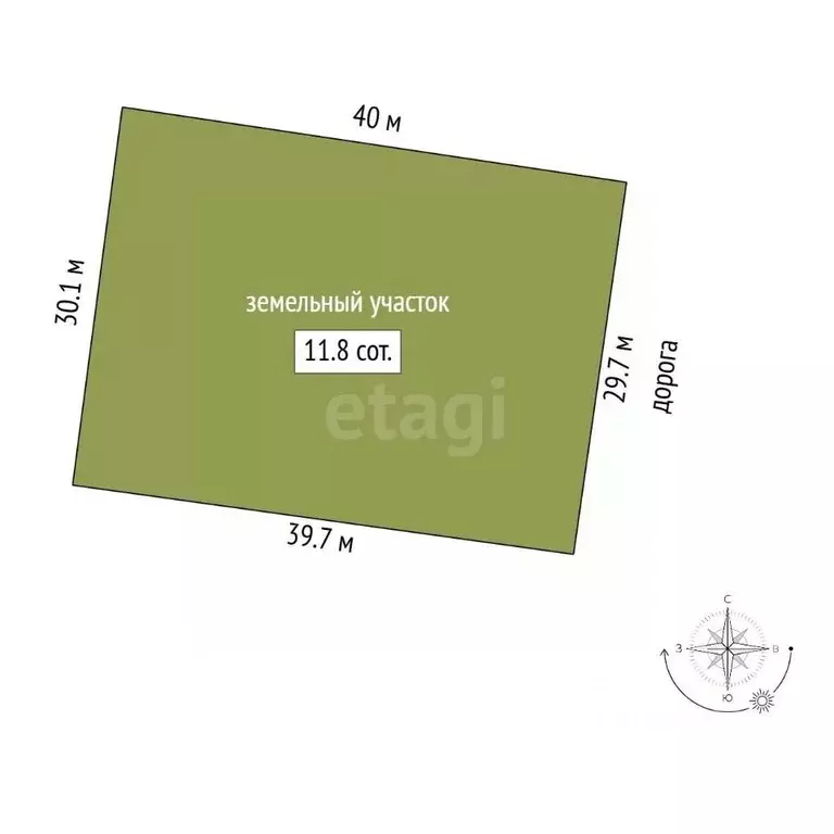Участок в Башкортостан, Бирск ул. Кутузова (11.81 сот.) - Фото 2