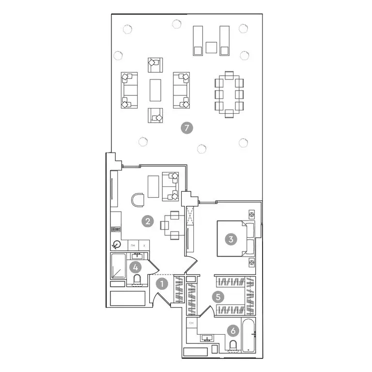 2-комнатная квартира: Москва, проспект Академика Сахарова, 7 (134.2 м) - Фото 1