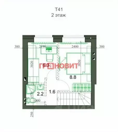 Таунхаус в Новосибирская область, Новосибирский район, Мичуринский ... - Фото 1