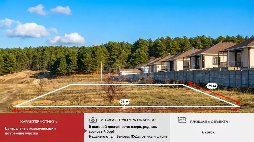 Участок в Крым, Симферопольский район, с. Мирное ул. Изобильная (6.0 ... - Фото 1