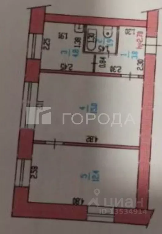 3-к кв. Алтайский край, Барнаул ул. Союза Республик, 1 (38.0 м) - Фото 2