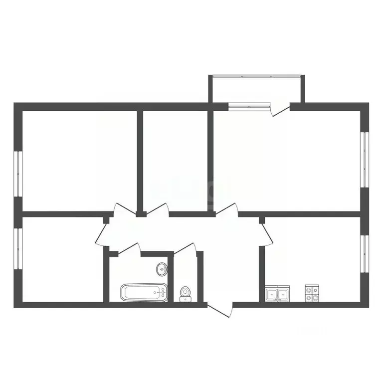 4-к кв. Крым, Щелкино Ленинский район, 60А (72.4 м) - Фото 2