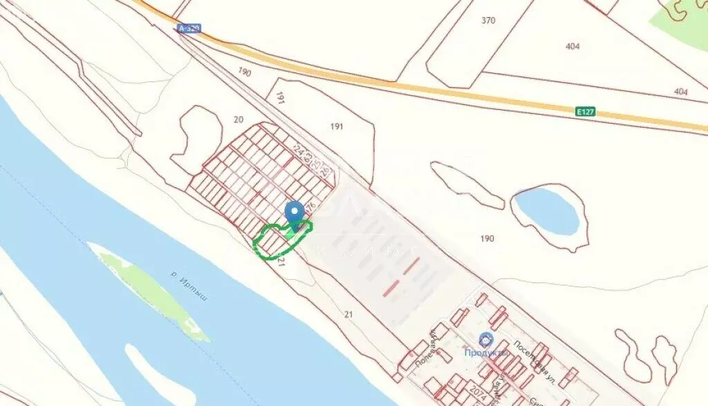 Участок в Омский район, Комсомольское сельское поселение, посёлок ... - Фото 1