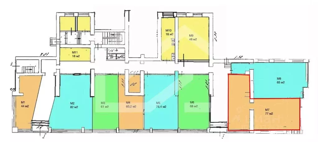 Торговая площадь в Москва просп. Мира, 131К1 (77 м) - Фото 2